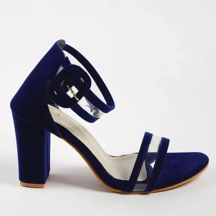 Starlit Ankle Strap Block Heels