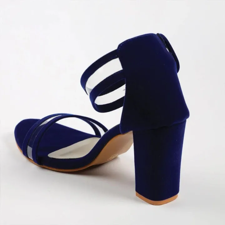 Starlit Ankle Strap Block Heels