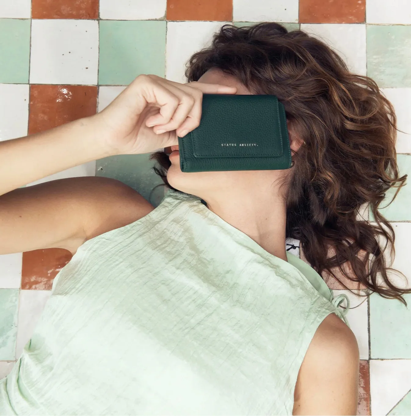 Status Anxiety II VISIONS Fold Card Wallet - teal