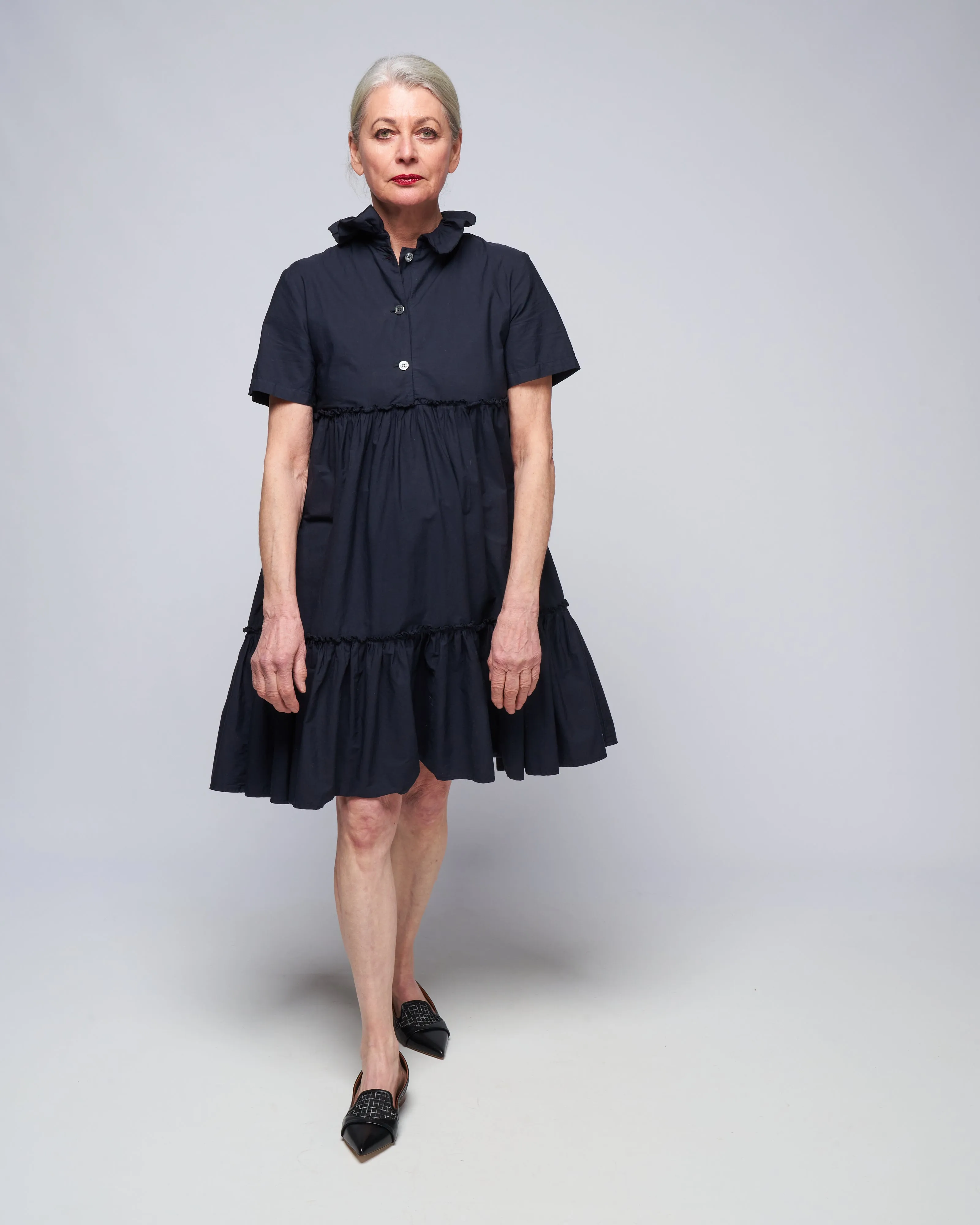 summer dress - navy