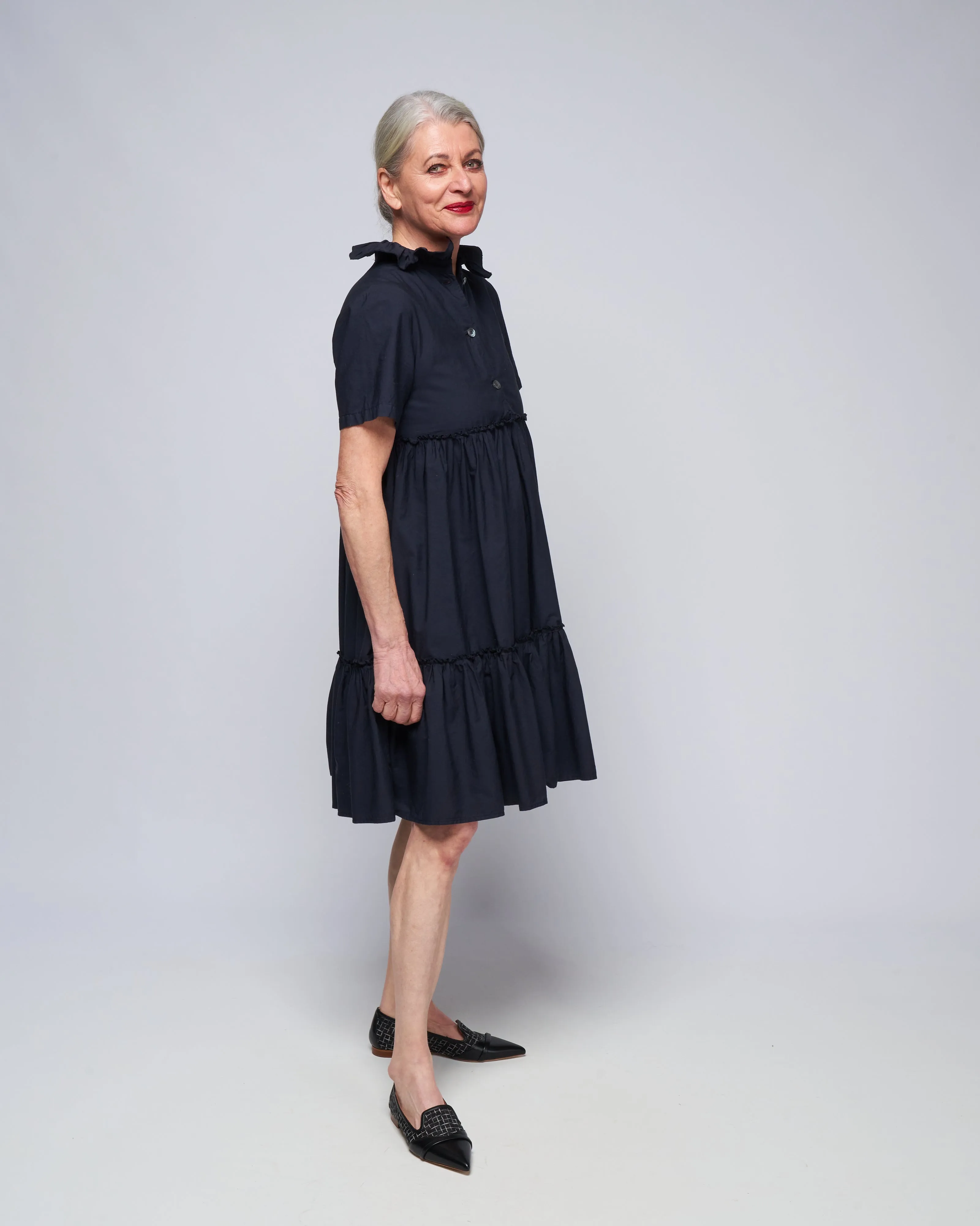 summer dress - navy
