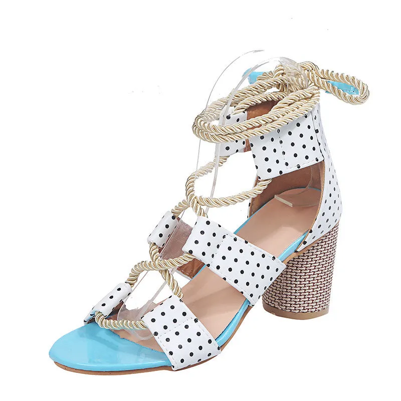 Summer Strap Shoes Women's Large Size Women's Shoes Thick With