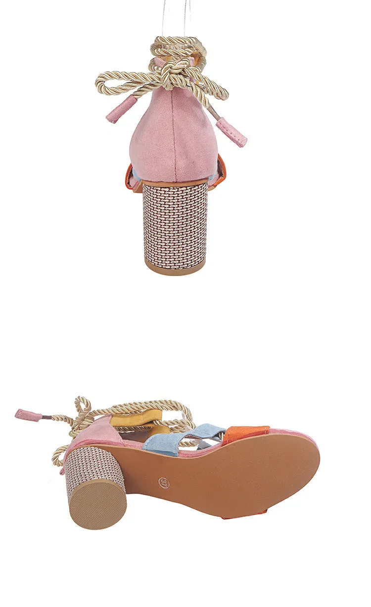 Summer Strap Shoes Women's Large Size Women's Shoes Thick With
