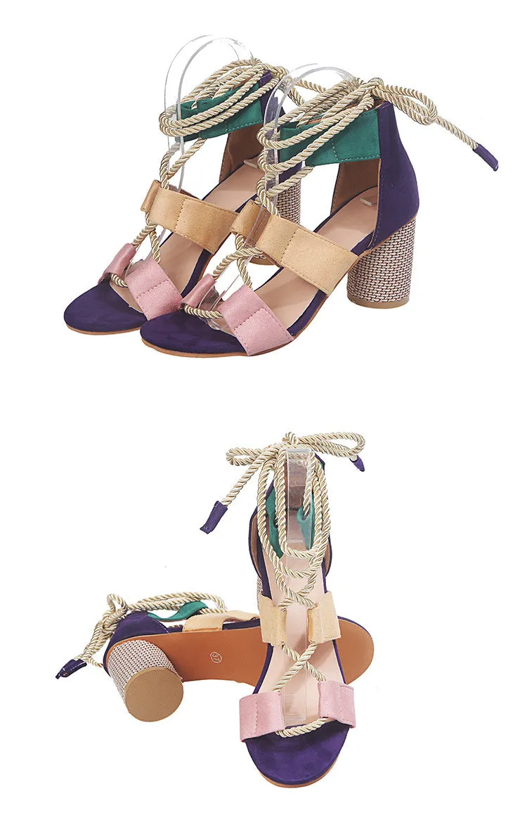 Summer Strap Shoes Women's Large Size Women's Shoes Thick With