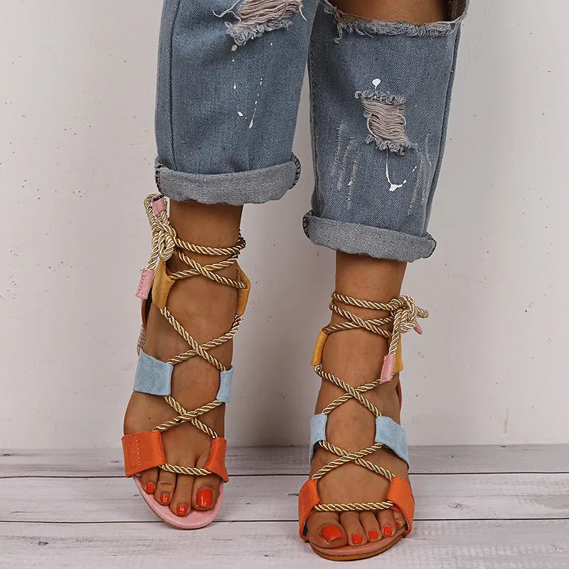 Summer Strap Shoes Women's Large Size Women's Shoes Thick With