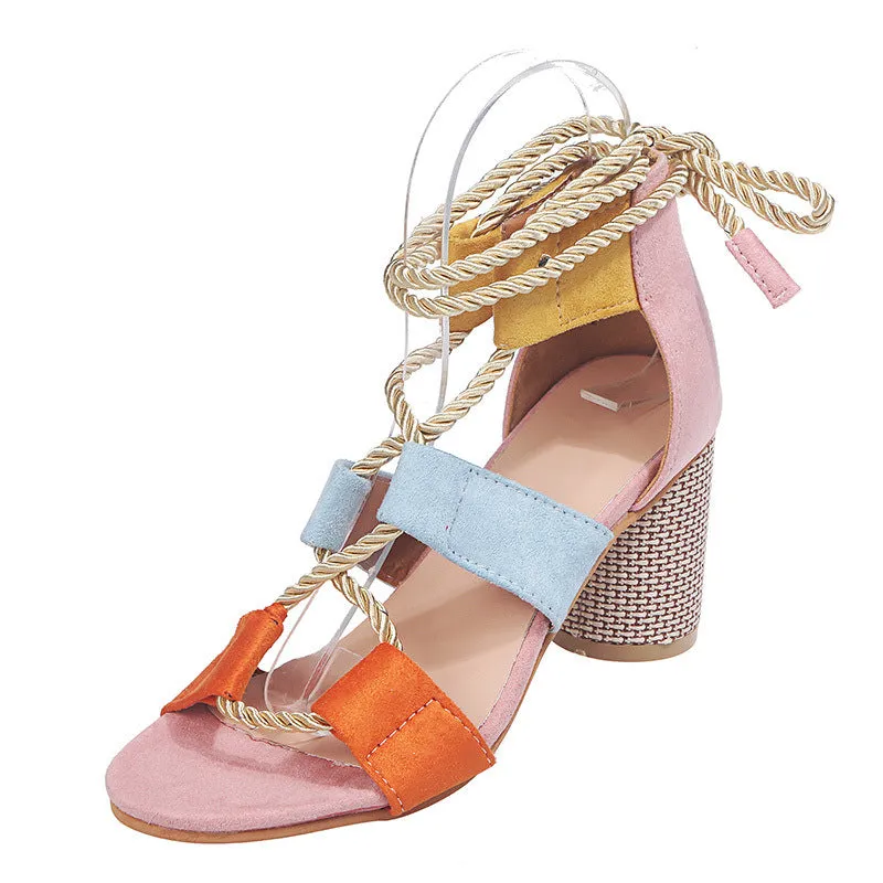 Summer Strap Shoes Women's Large Size Women's Shoes Thick With
