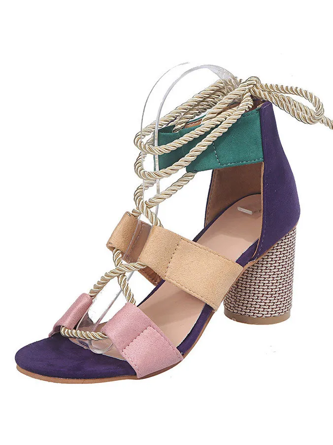 Summer Strap Shoes Women's Large Size Women's Shoes Thick With