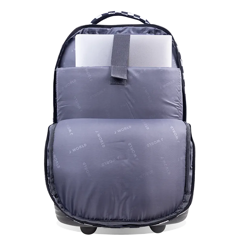 Sundance Laptop Rolling Backpack (20 Inch) in Wavy Checkers