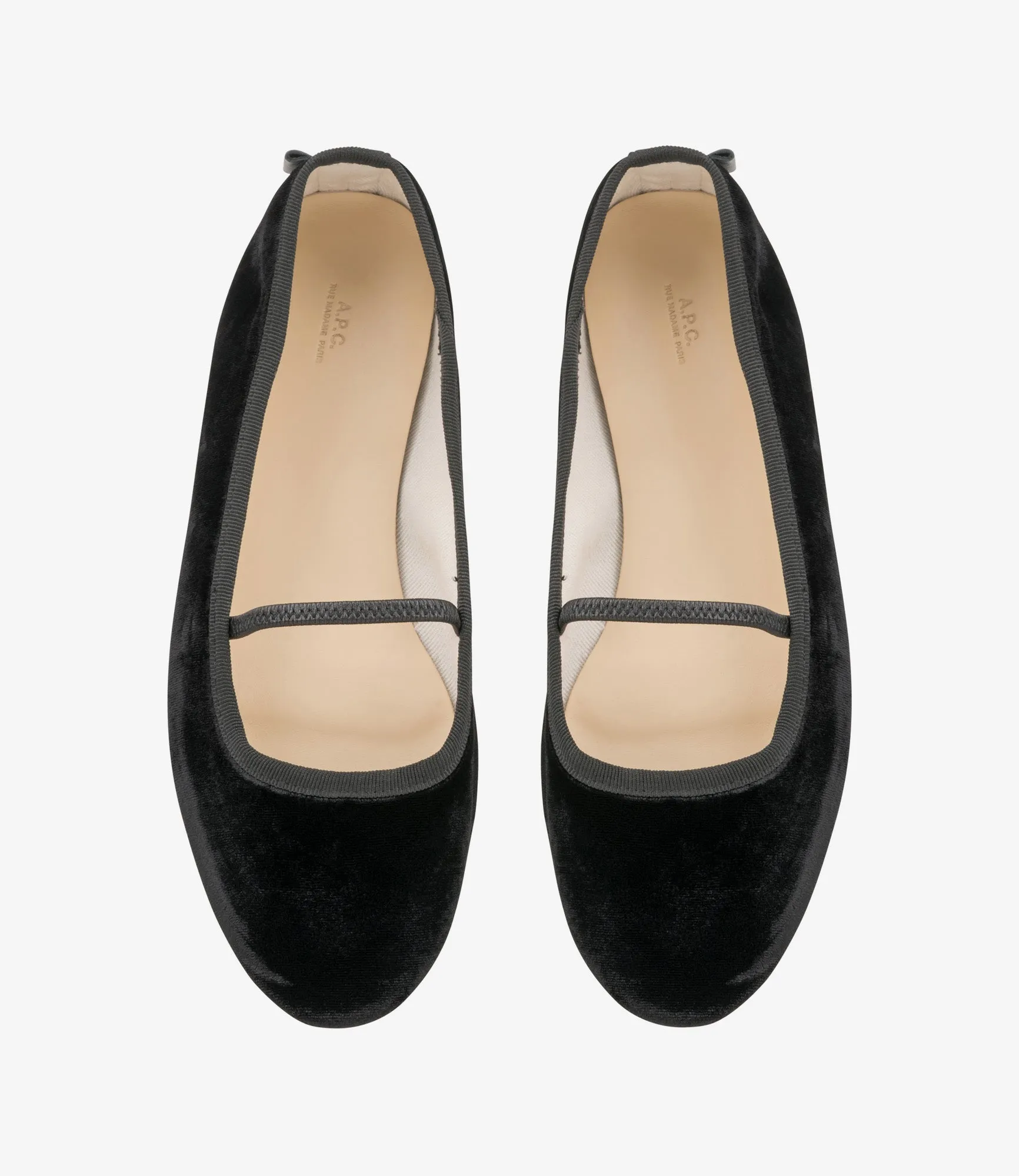 Swan ballet flats