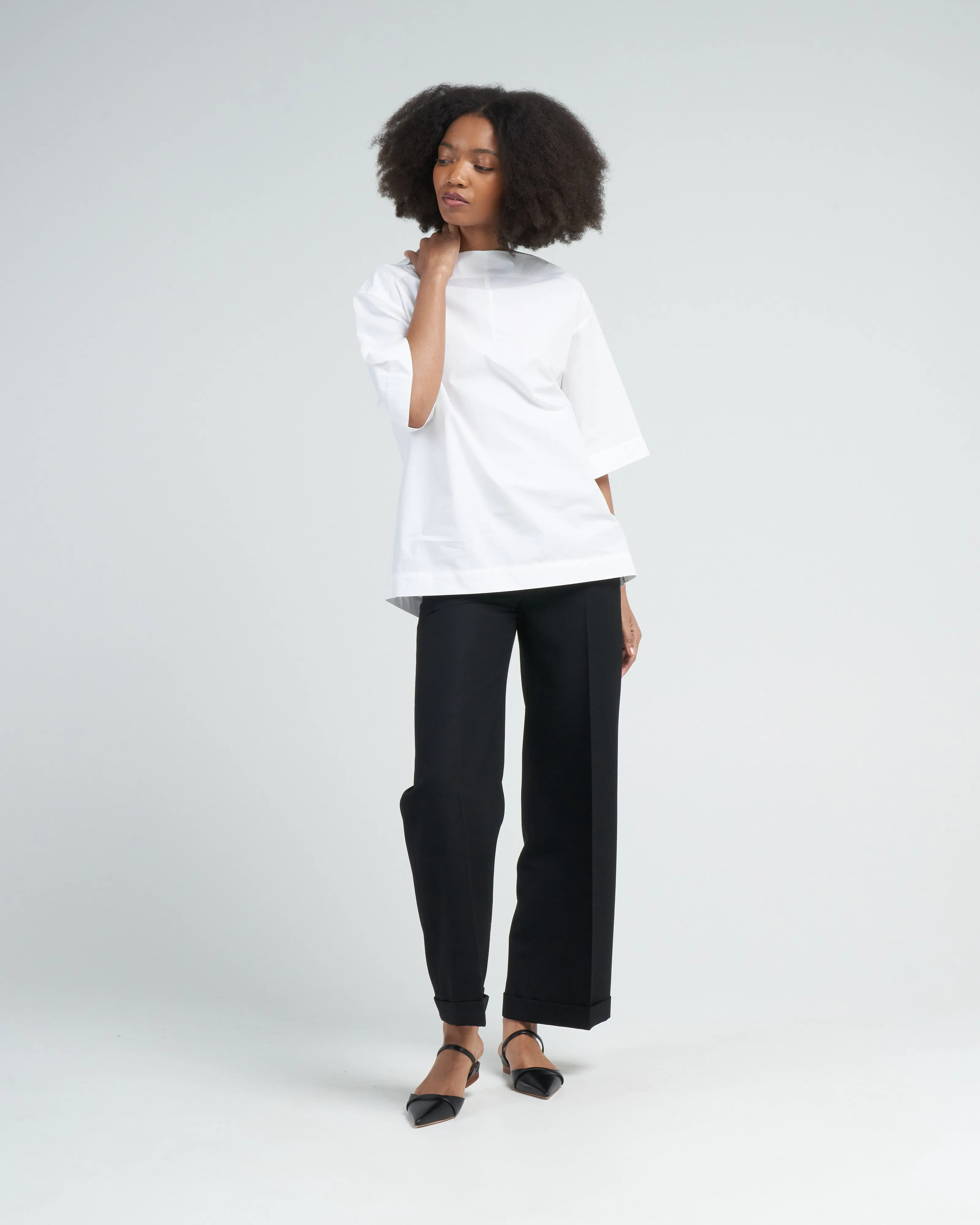 tailored suit trousers - black