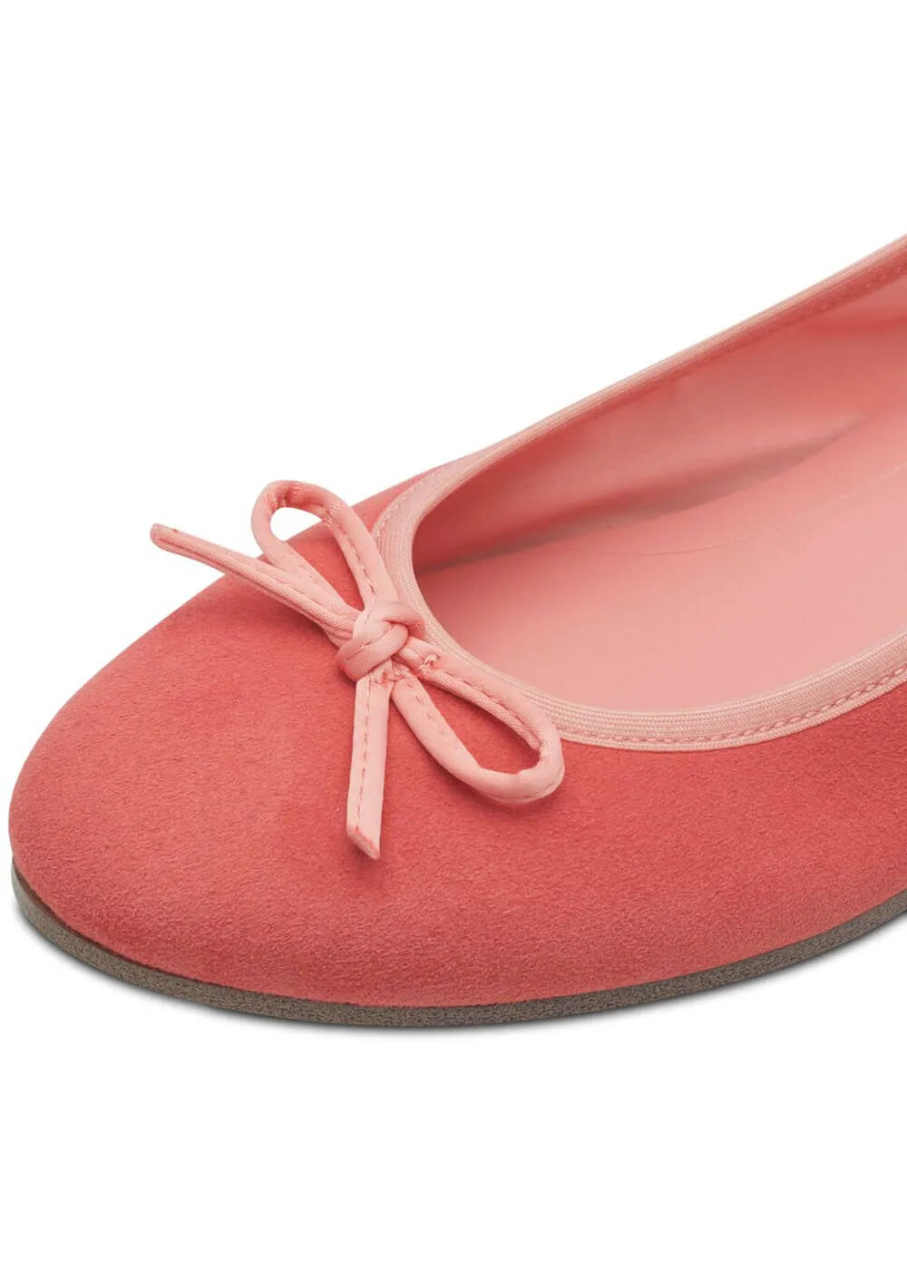 Tamaris Claire Leren Ballerina's Pale Red