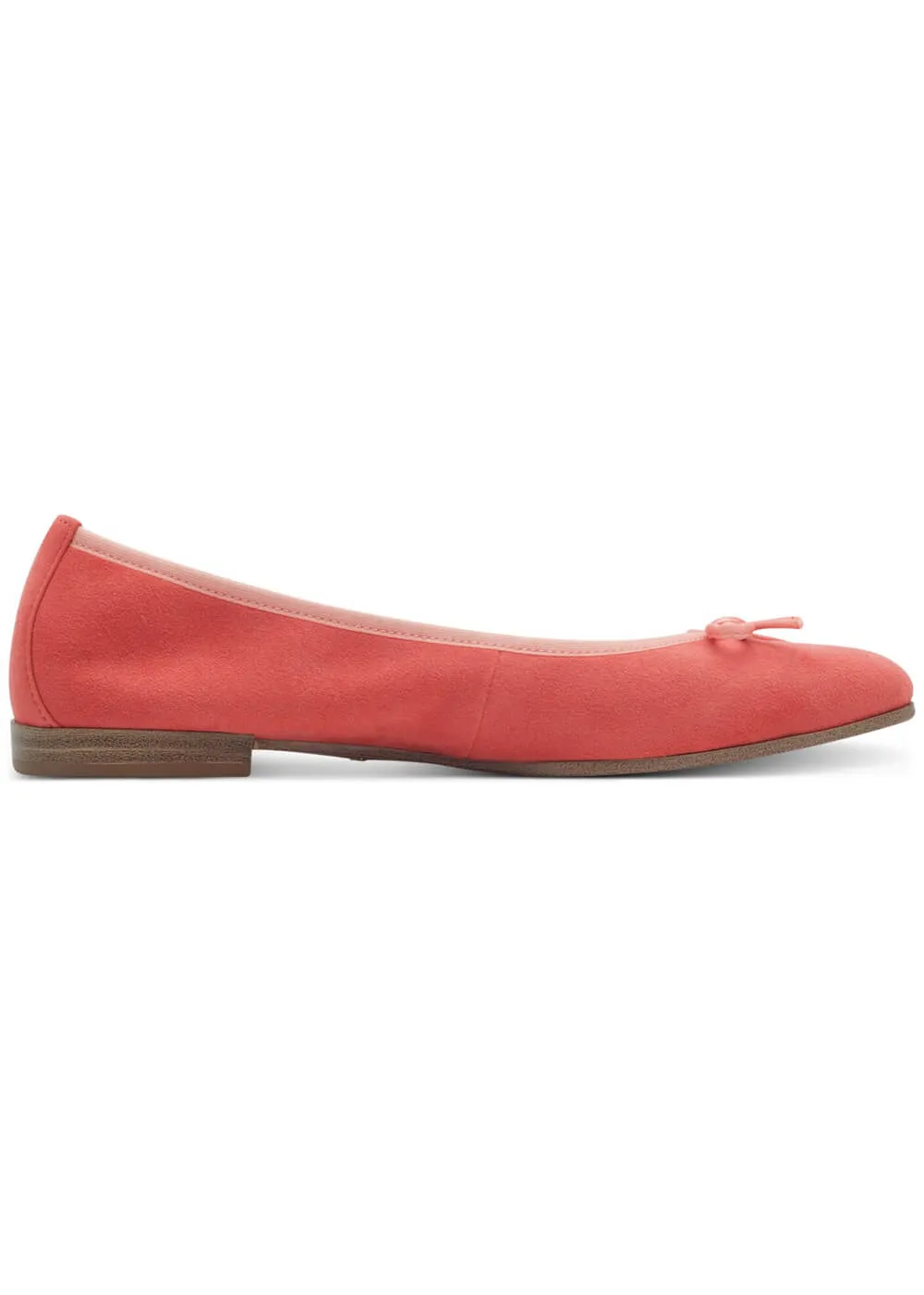 Tamaris Claire Leren Ballerina's Pale Red