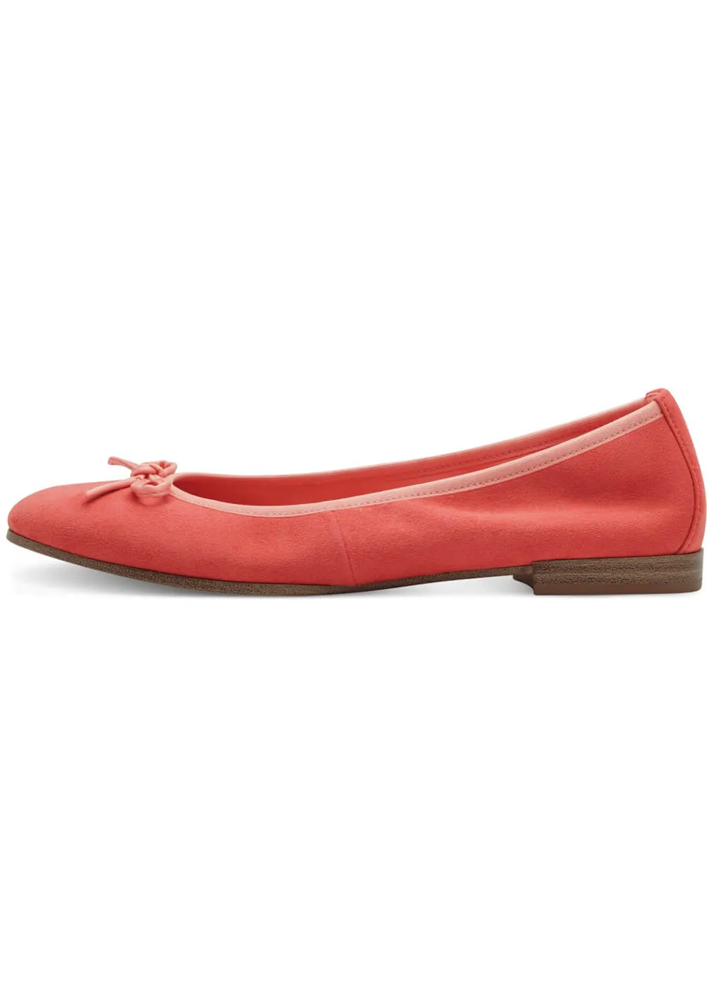 Tamaris Claire Leren Ballerina's Pale Red