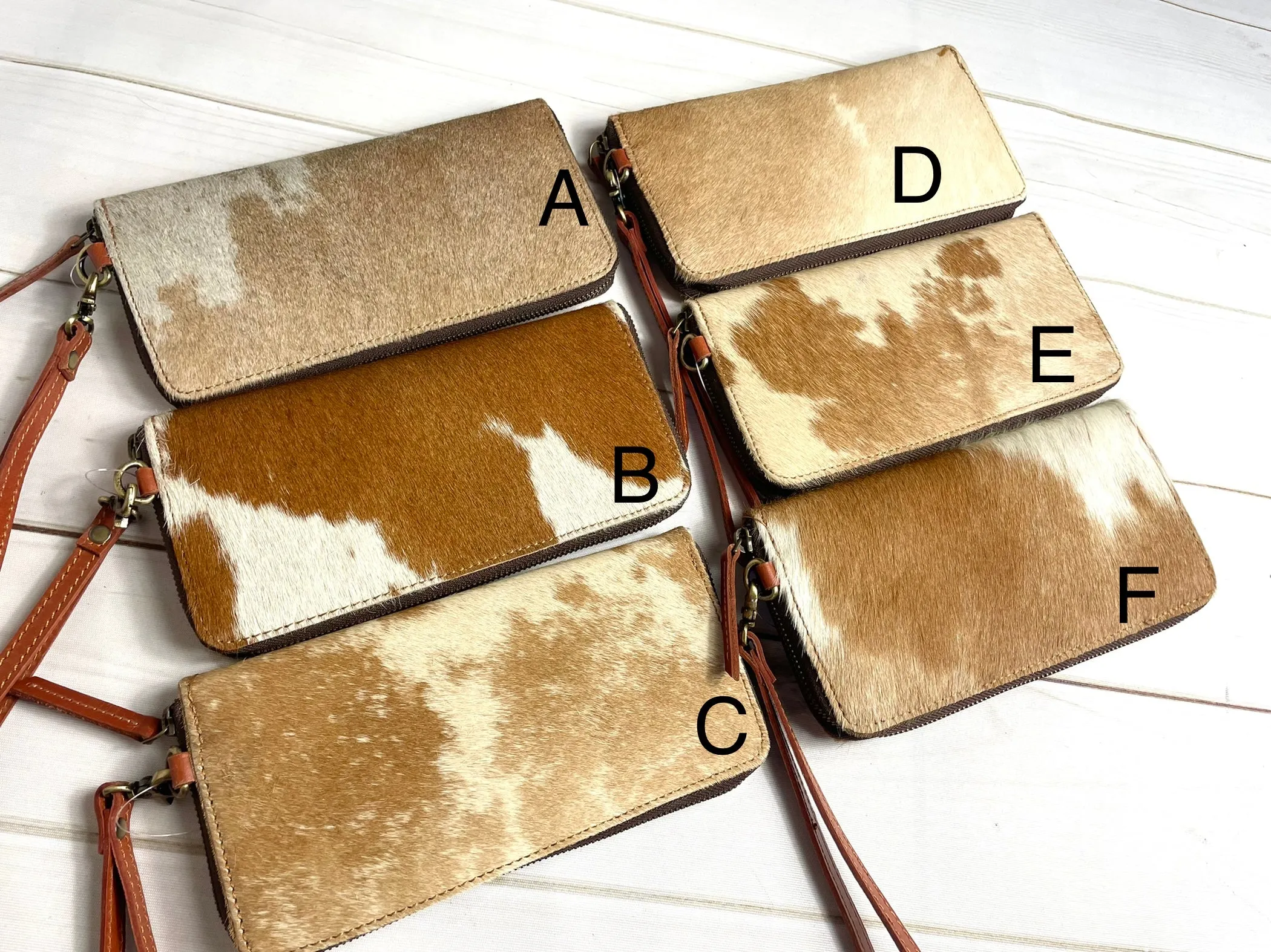Tan Cowhide Leather Outer Wallet