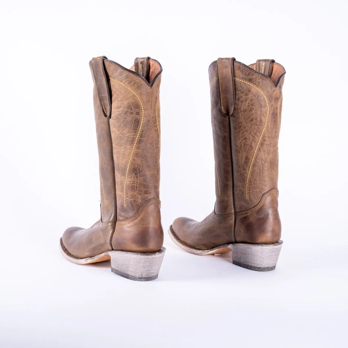 TANNER MARK WOMEN’S Savage Tobacco Cowgirl Boots Round Toe