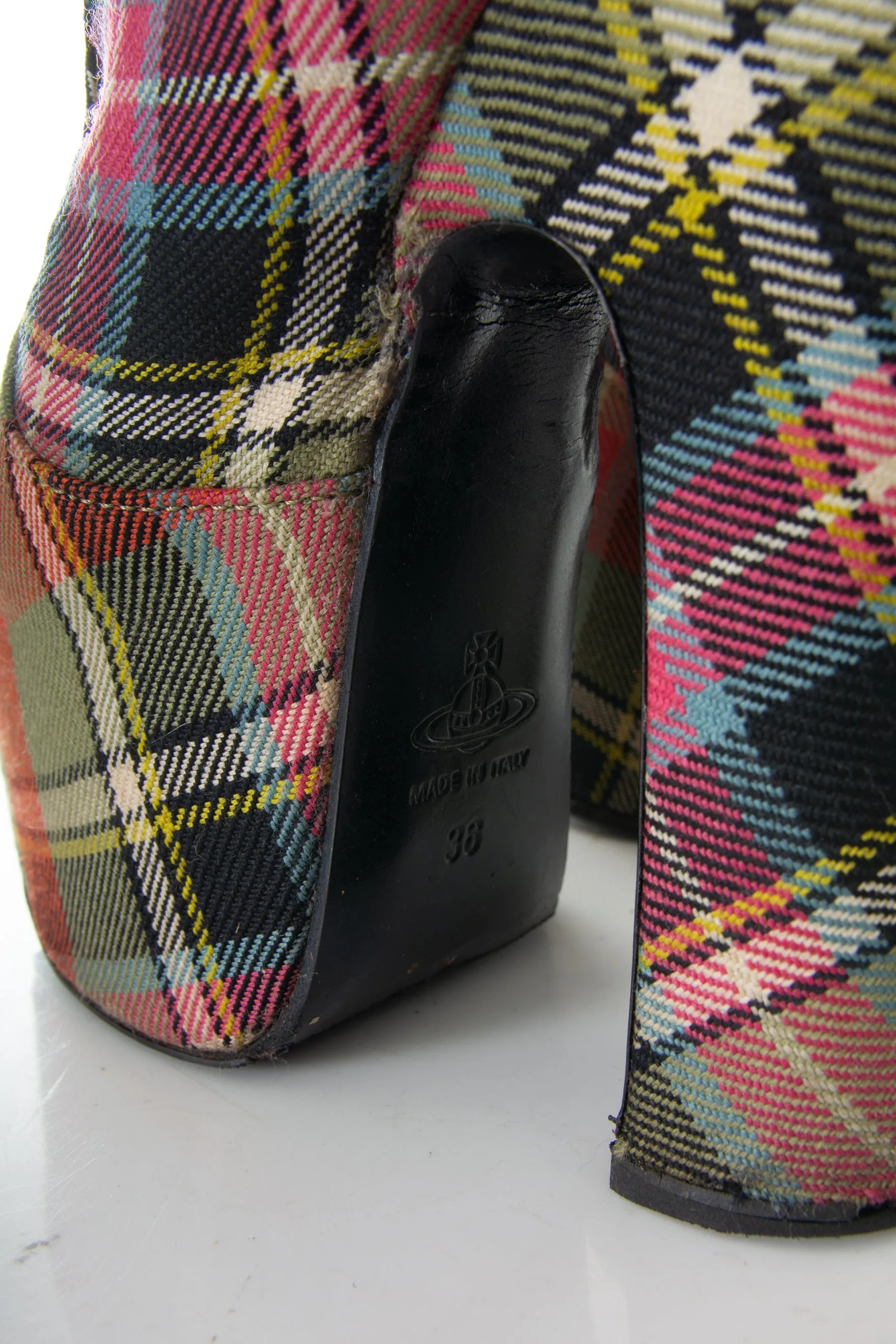 Tartan Platform Heels