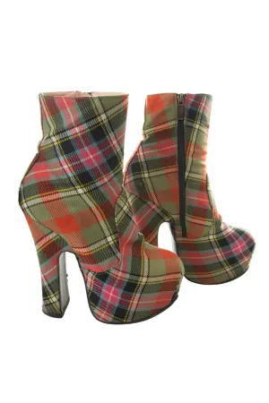 Tartan Platform Heels