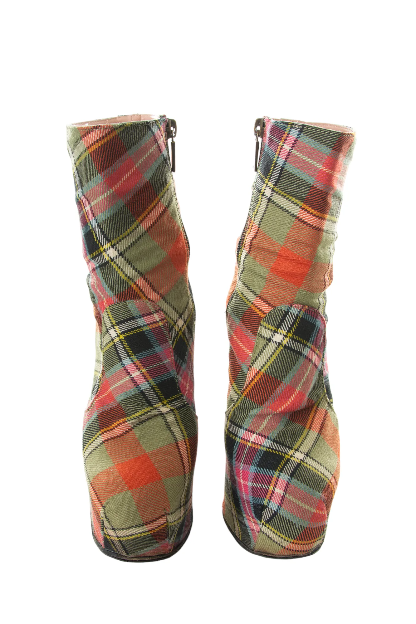 Tartan Platform Heels