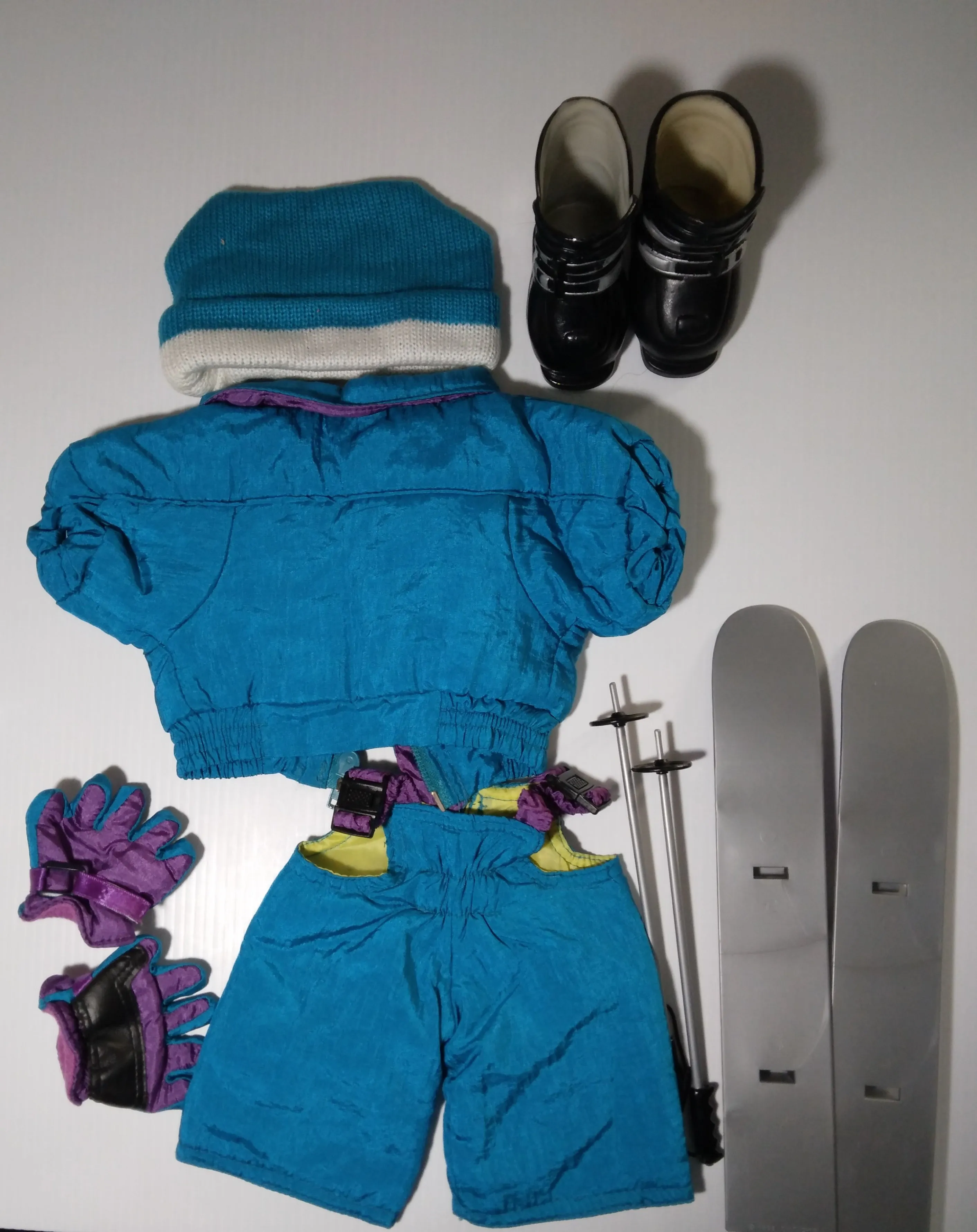 Tender Heart Teddy Bear Costume Outfit Skiing