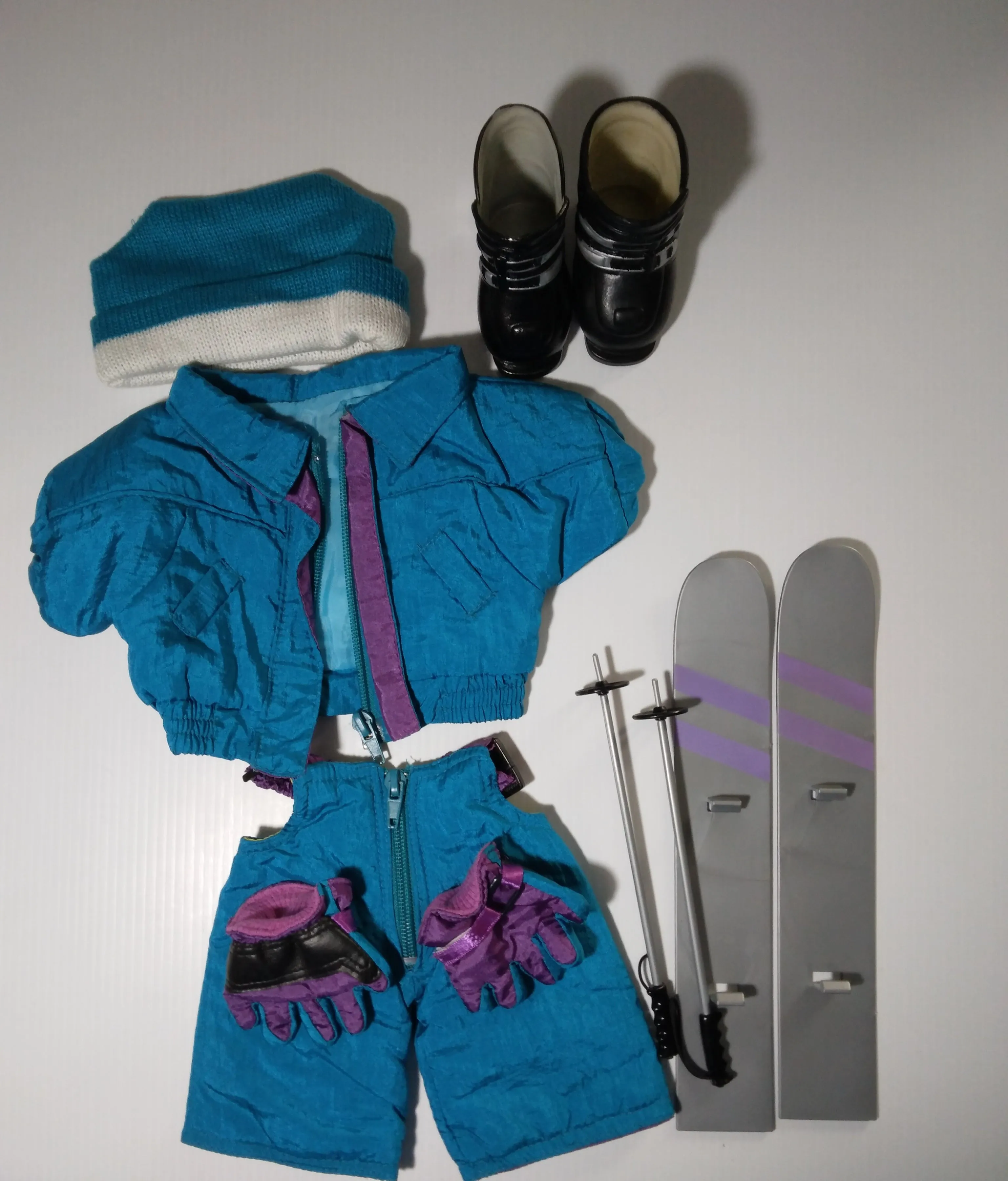 Tender Heart Teddy Bear Costume Outfit Skiing