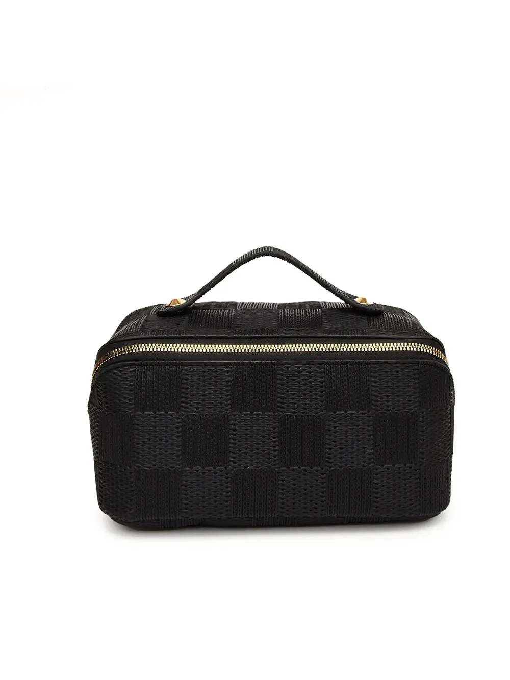 Texture PU Leather Cosmetic Bag