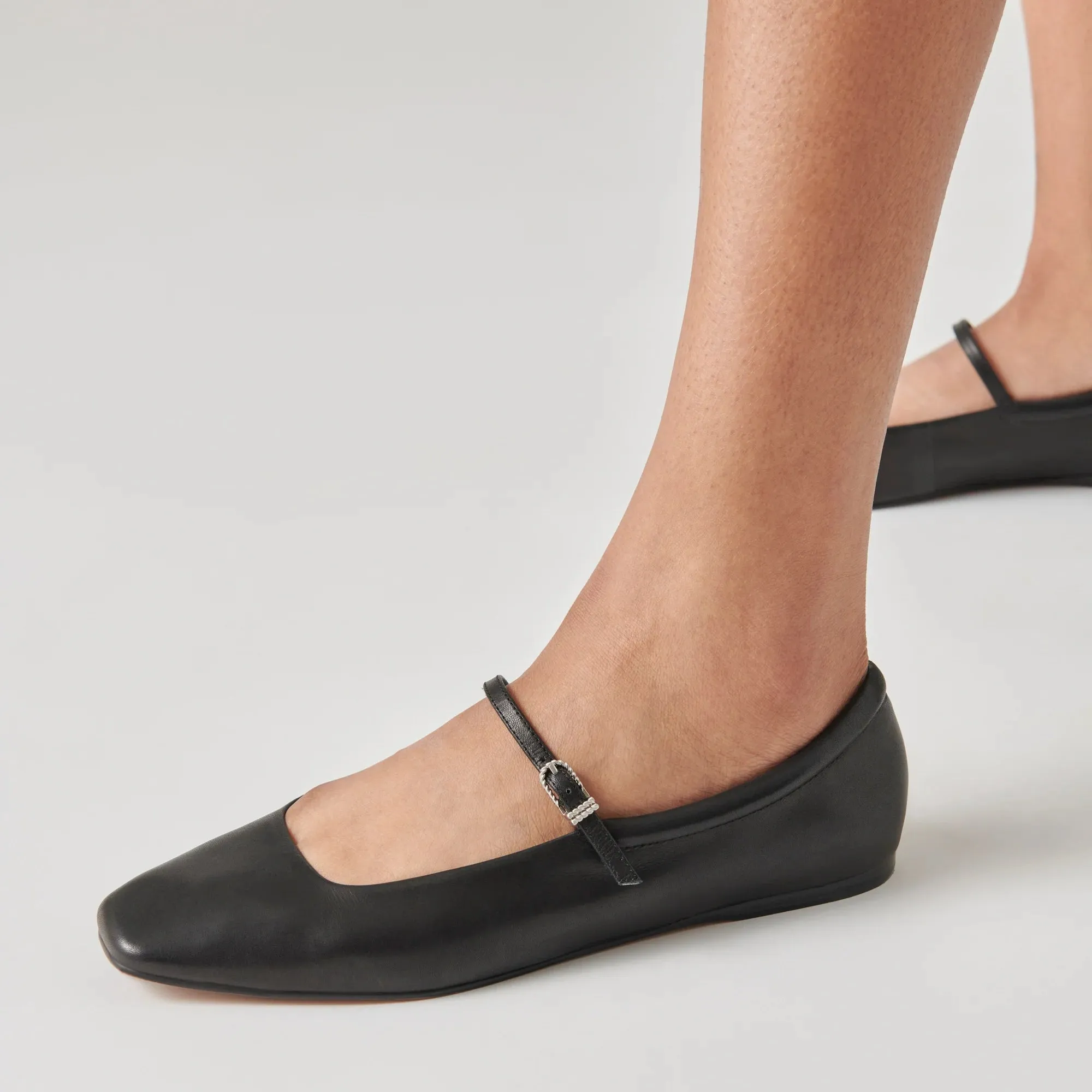 The Reyes Ballet Flats by Dolce Vita - Black Leather