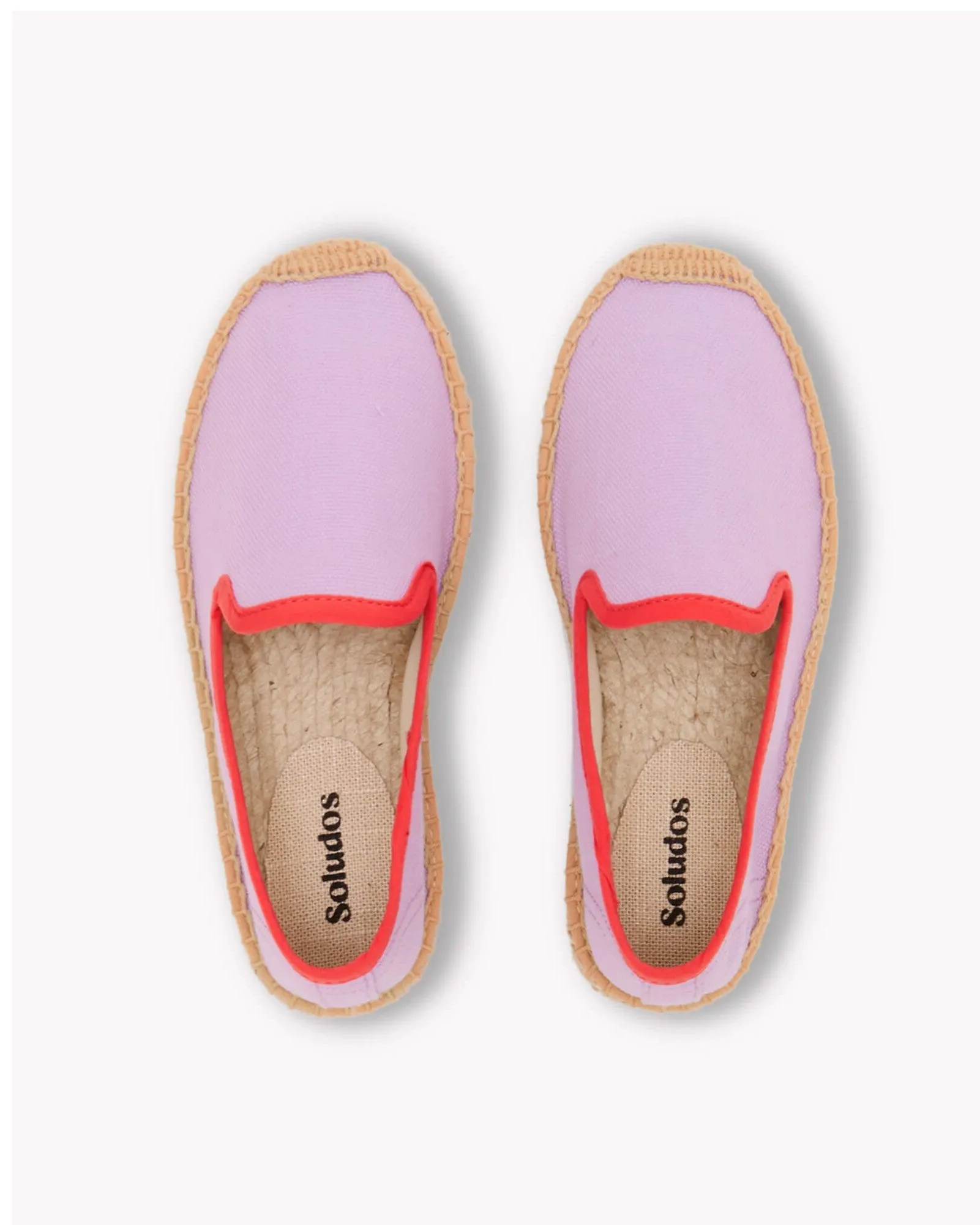 The Smoking Slipper - Contrast Piping - Lavender / Red - Kids'