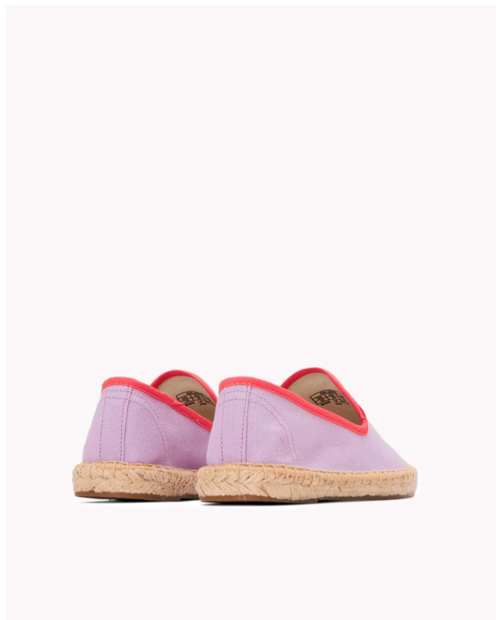The Smoking Slipper - Contrast Piping - Lavender / Red - Kids'