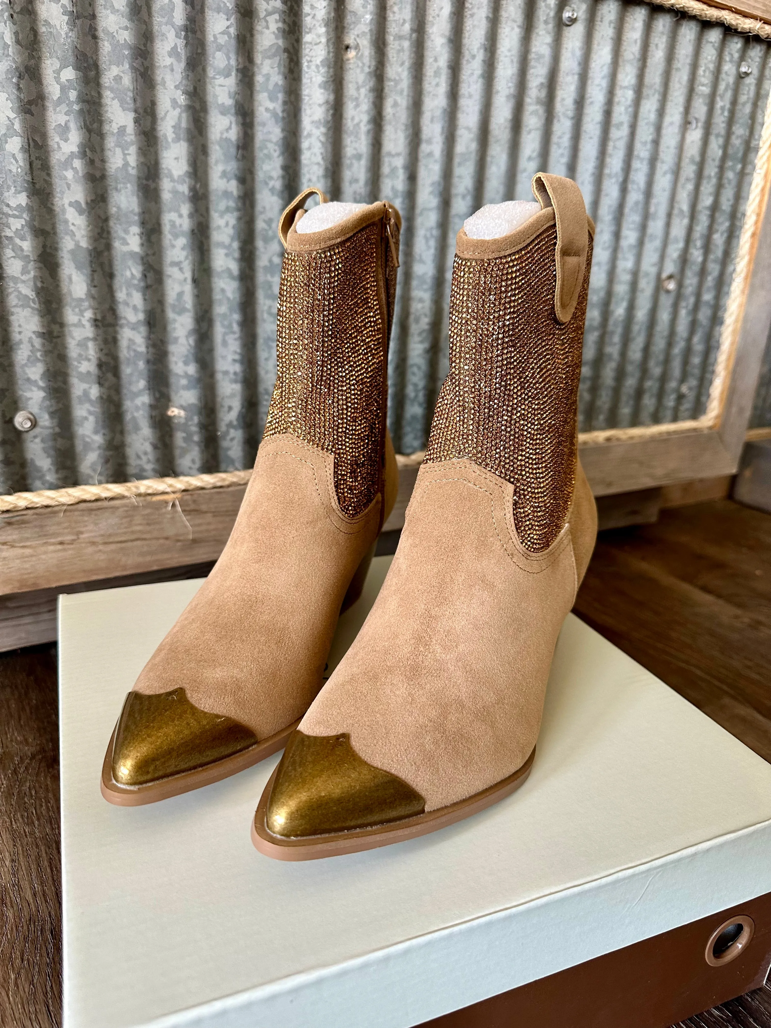 The Wren- Western Rhinestone Boots