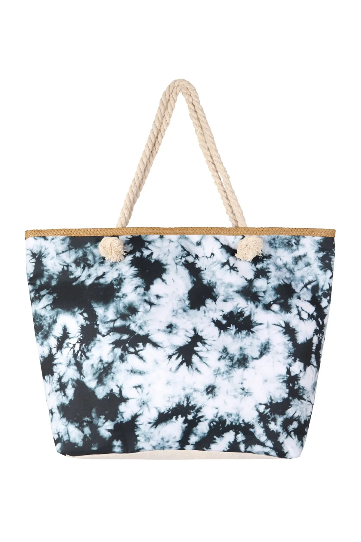 Tie Dye Tote Bag Black - Pack of 6