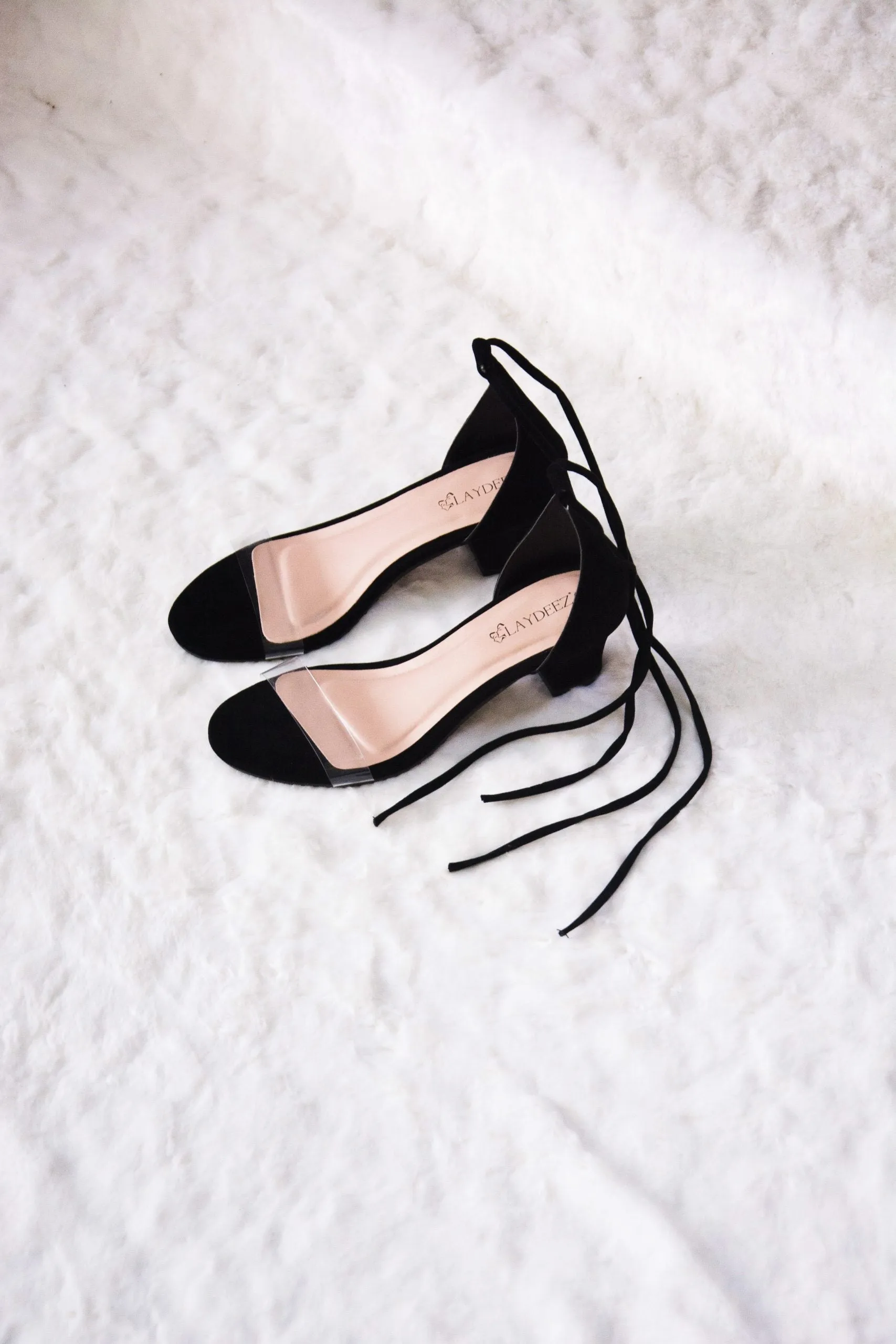 Transparent Tie-up Heels