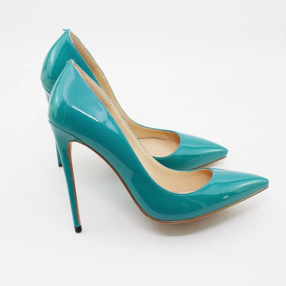 Tucomosi Pointed Toe Heels Solid Color Wedding Shoes Plus Size