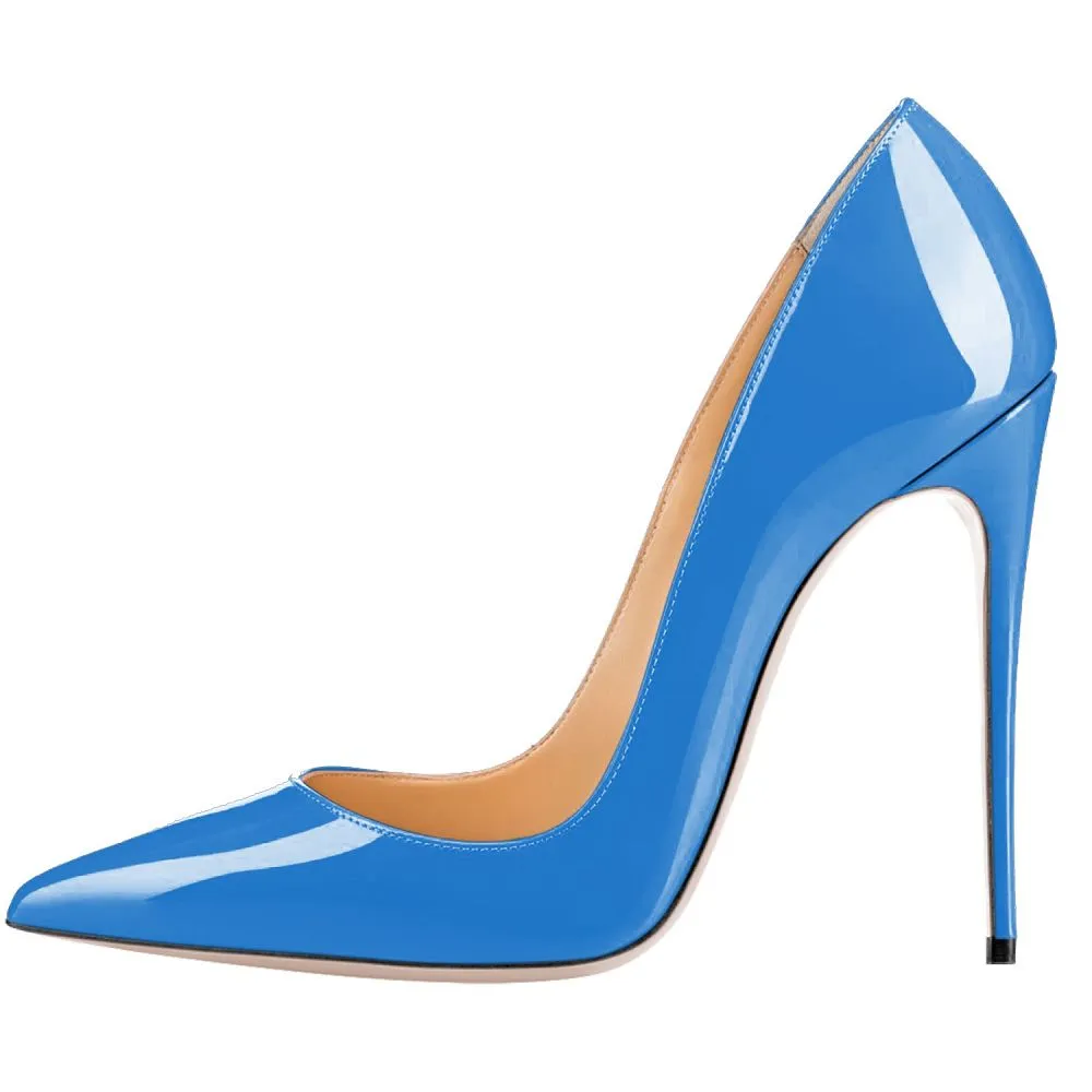 Tucomosi Pointed Toe Heels Solid Color Wedding Shoes Plus Size