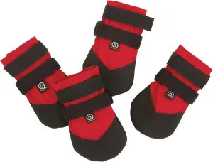 Ultra Paws Dog Boot (4 boots) - Durable Red