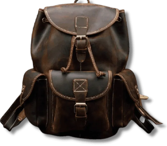 VacationGrabs Handcrafted Leather Backpacks Men Women
