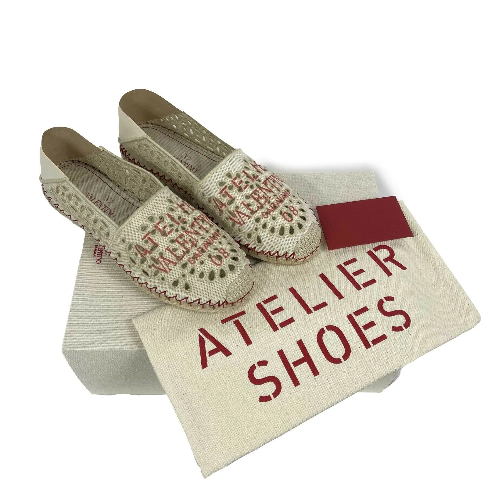 Valentino - Garavani Atelier 08 San Gallo Edition Espadrilles Flats - 37 US 7