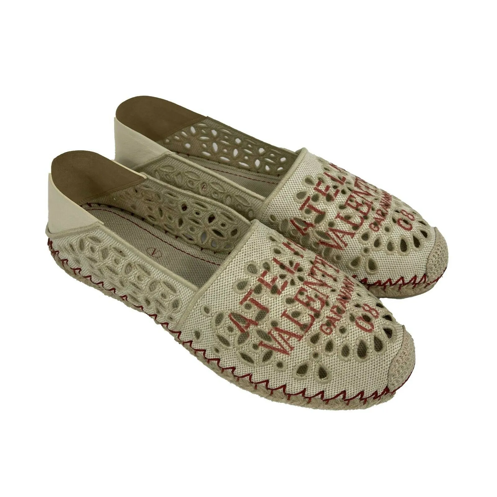 Valentino - Garavani Atelier 08 San Gallo Edition Espadrilles Flats - 37 US 7