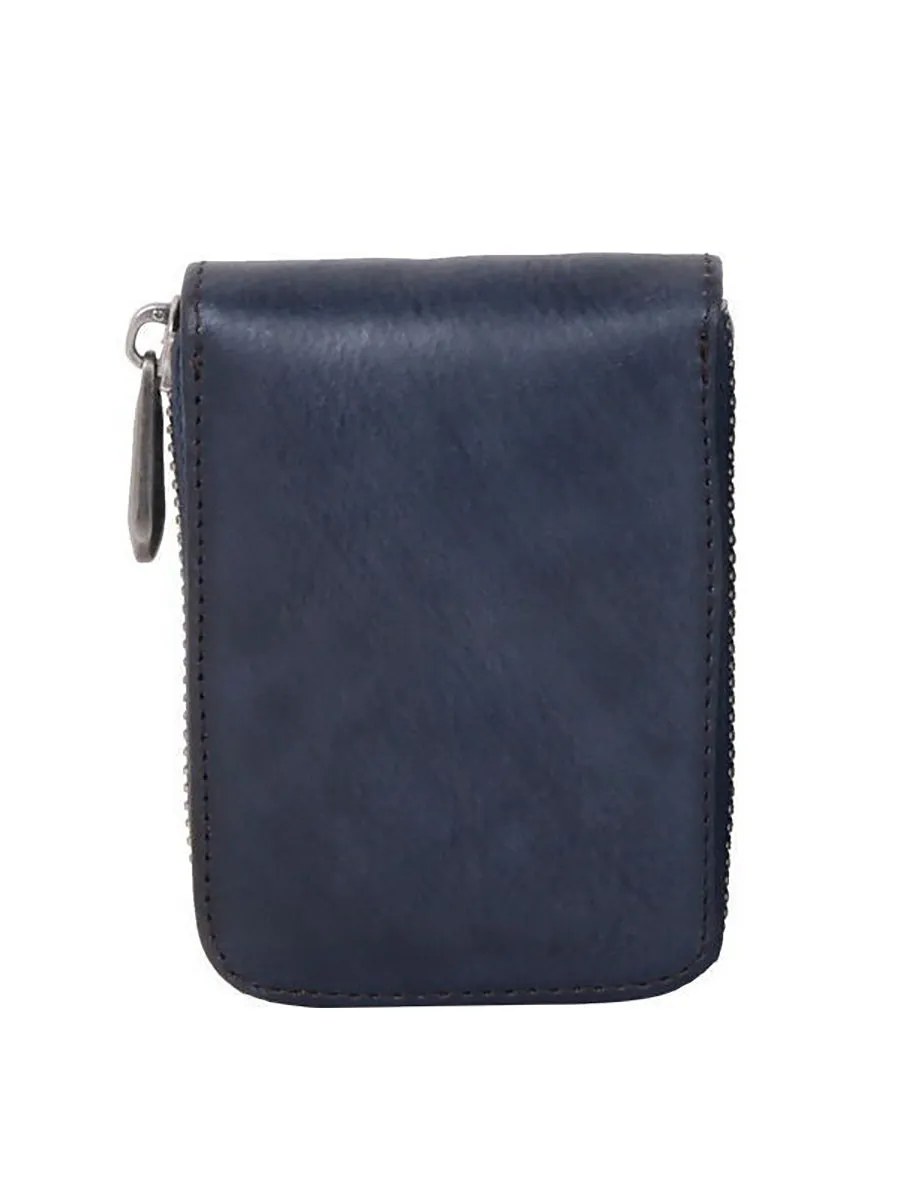 Vintage Genuine Leather Zipper Multifunction Wallet