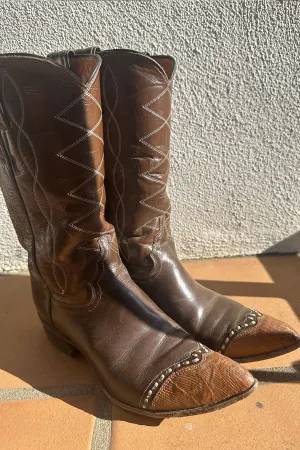 VINTAGE TONY LAMA COWBOY BOOTS | emilia teju w/ lizard toe