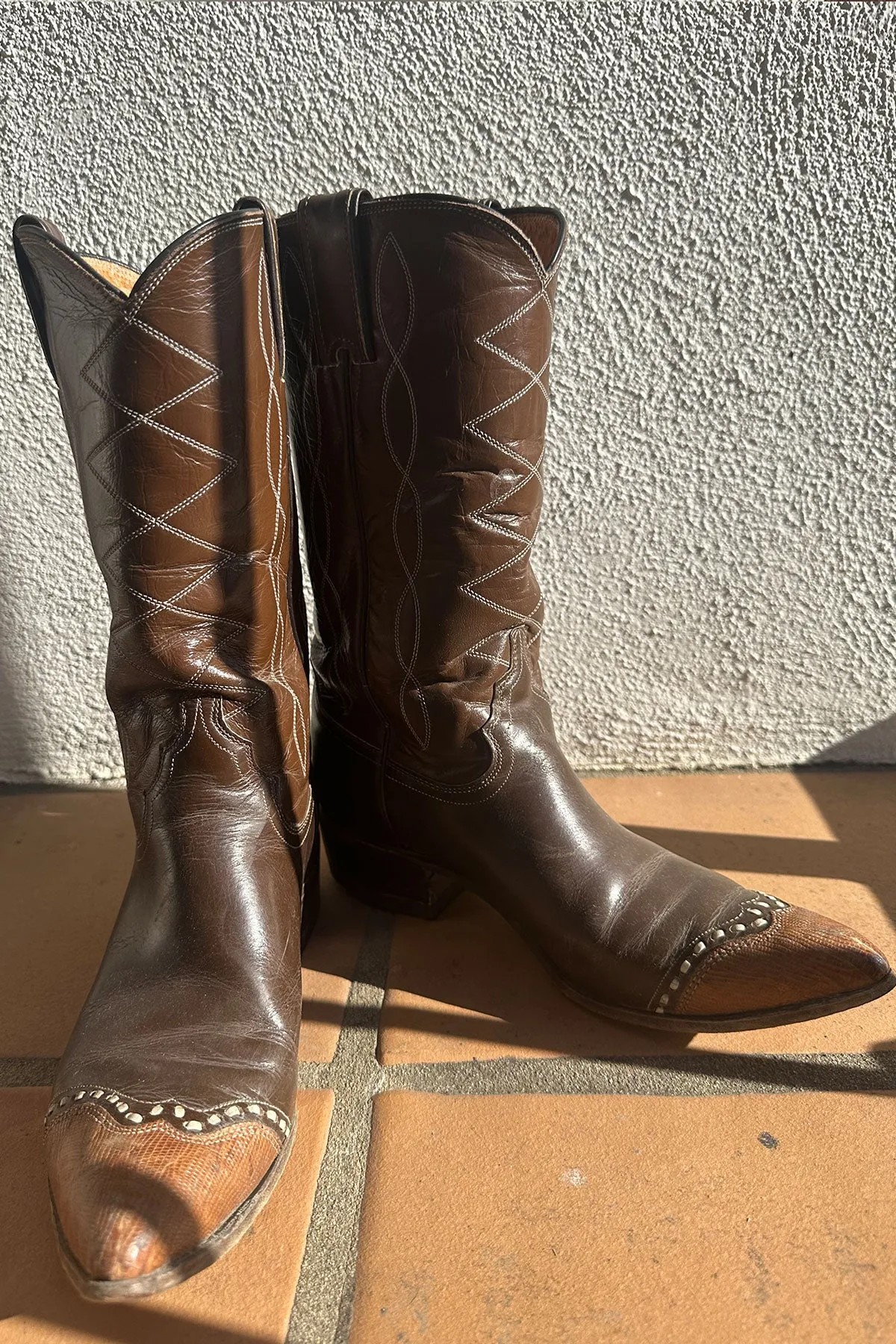 VINTAGE TONY LAMA COWBOY BOOTS | emilia teju w/ lizard toe