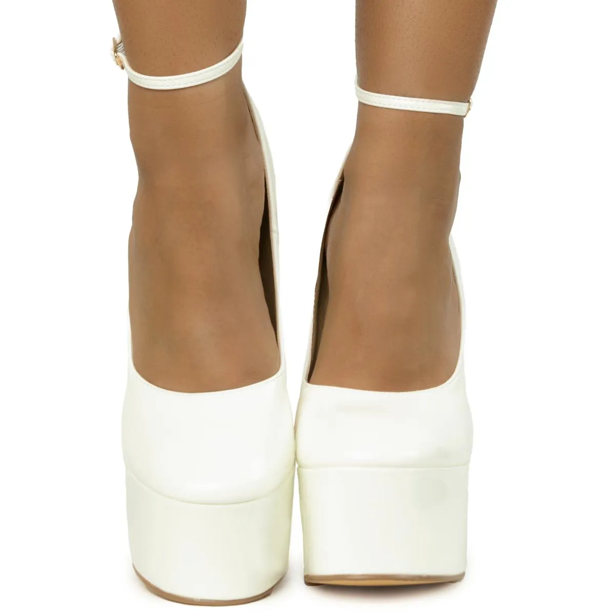 Violet Chunky Platform High Heel