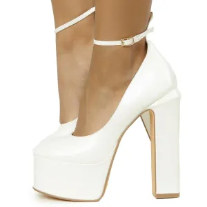 Violet Chunky Platform High Heel