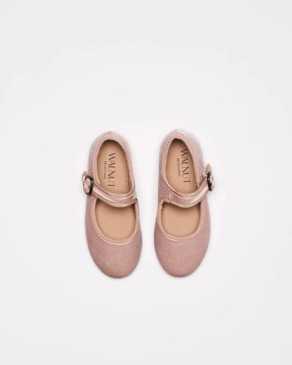 WALNUT ARLO MARY JANE BLUSH VELVET