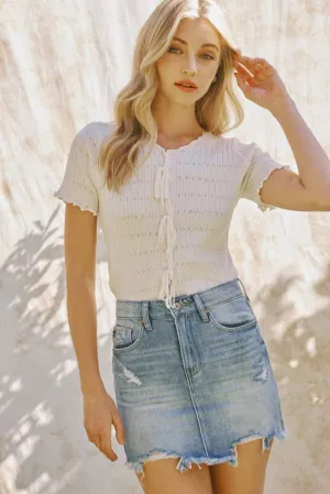Western Short Denim Skirt