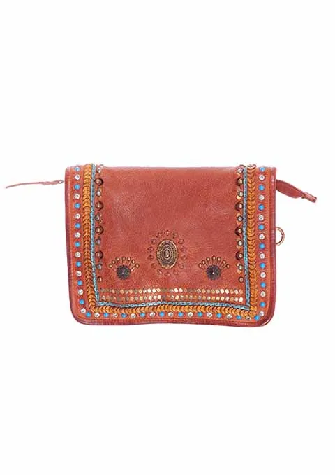 Western Shoulder Bag Leather Mini