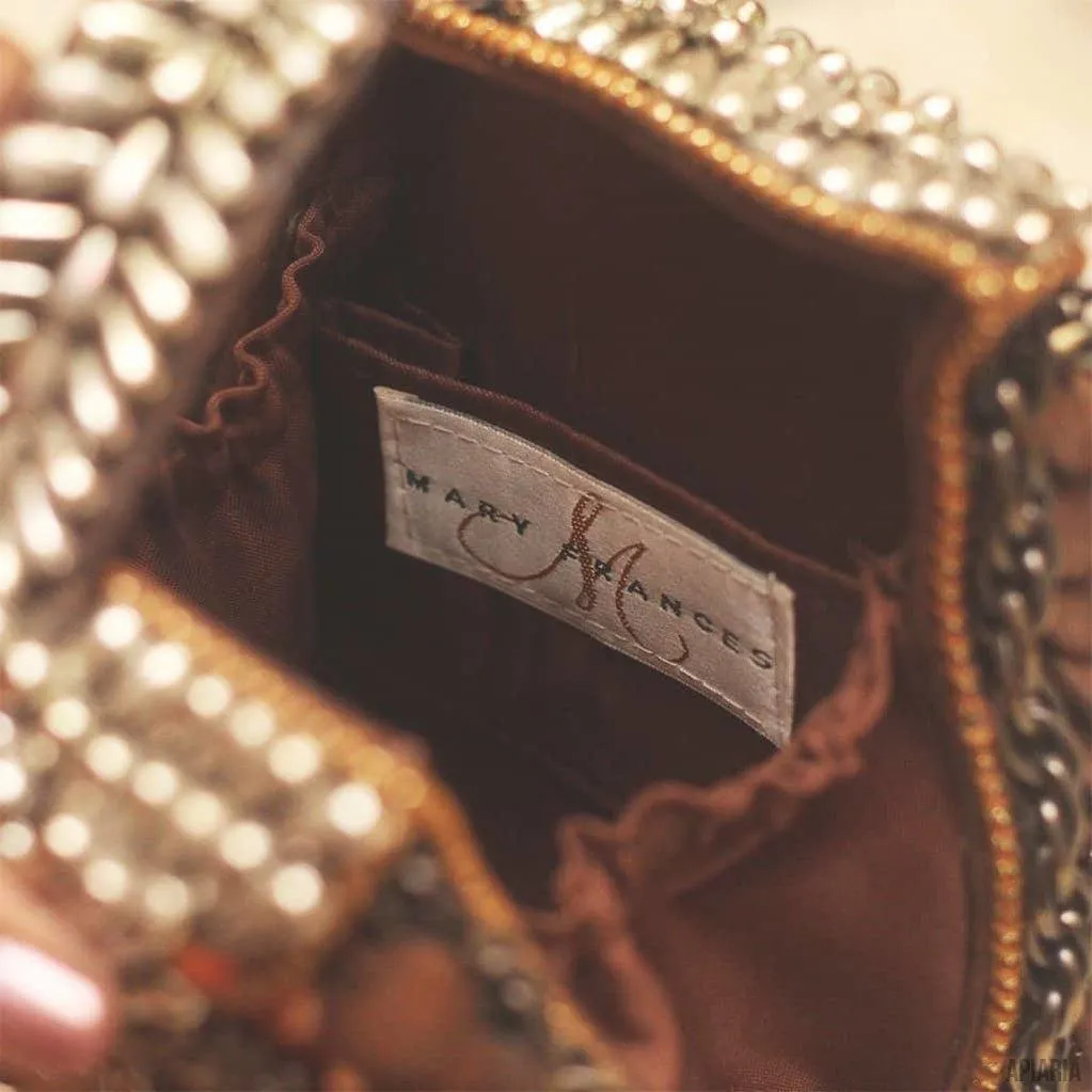 What A Hoot Handbag by Mary Frances, Hand beaded and embroidered