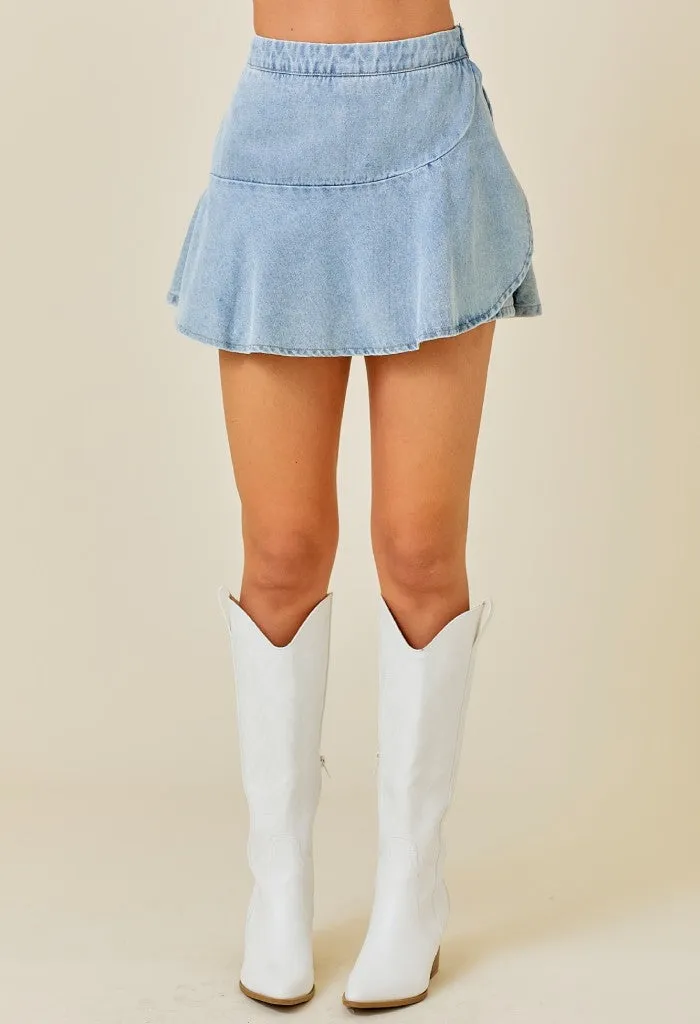 Whitney Skort-Denim