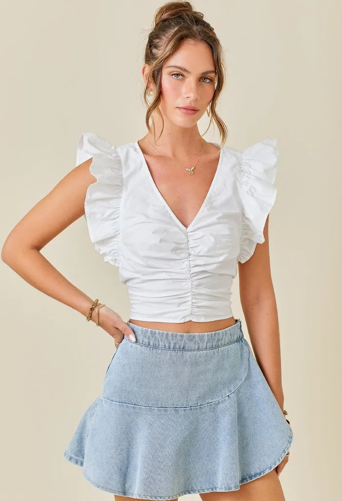 Whitney Skort-Denim