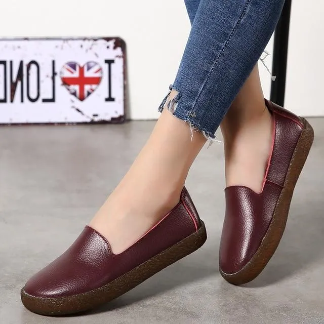 Women Flats Roman Style Women Shoes White Loafers For Women