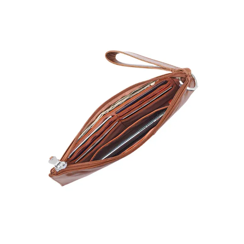 WOMEN'S HOBO VIDA WRISTLET | NATURAL POLISHED LEATHER